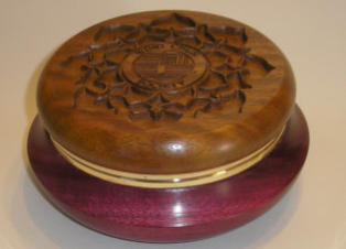 Carved container