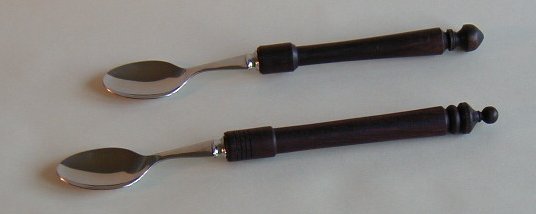 Long handle spoons in Indian Rosewood